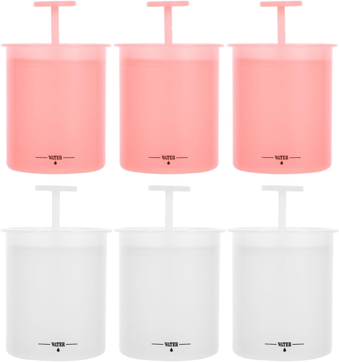 Alipis 6Pcs Facial Foam Maker Manual Face Wash Foaming Cups Lightweight Plastic Bubble Maker Set for Deep Pore Cleansing Skincare at Home and Travel