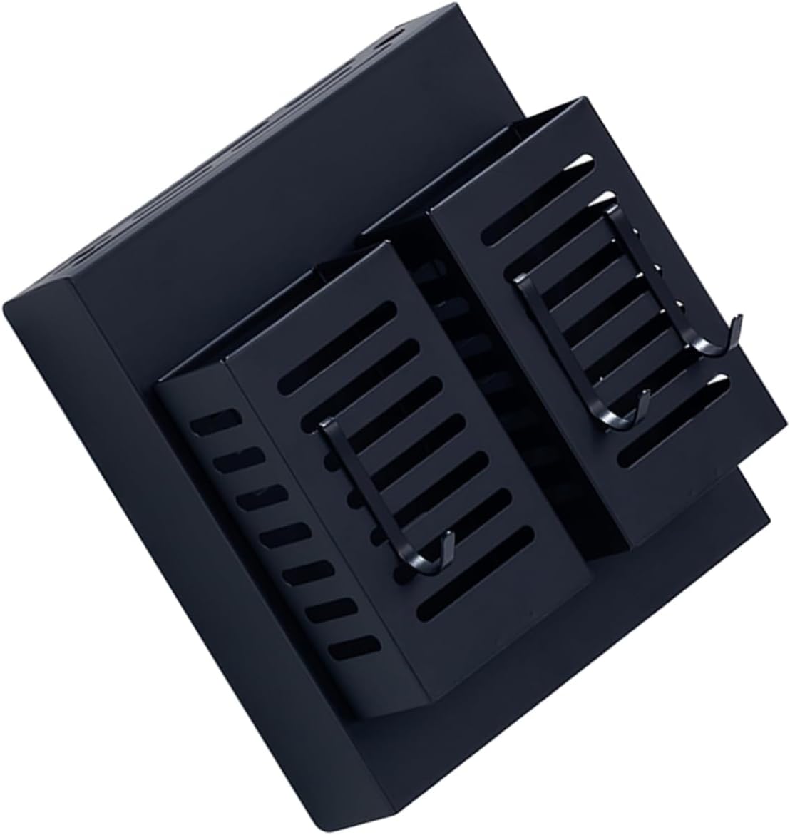 Kitchen Utensil Holder Wall-mounted Storage Rack Cutlery Organizer Sturdy Stainless Steel Kitchen Shelf