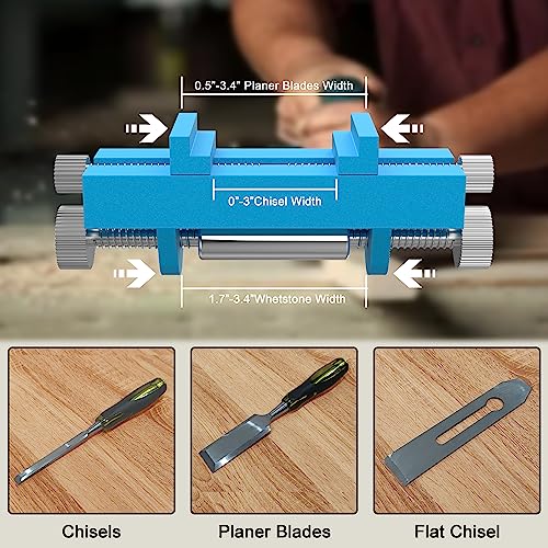 Ferramenta de guia de afiação recentemente atualizada - Determinação direta e precisa do ângulo, gab
