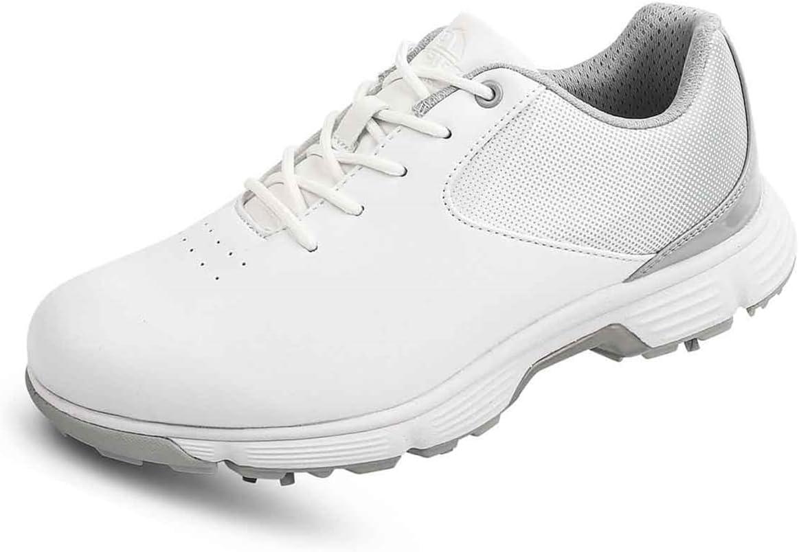 Anti-Skid Waterproof Golf Shoes with Spikes for Women Comfortable Wide Fit Golfers Walking Footwears