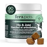 Fera Pets Hip & Joint Supplement for Dogs with Glucosamine, MSM, Chondroitin, & Green Lipped Mussel - Supports Healthy Joints and Weight Management - 90 Soft Chews