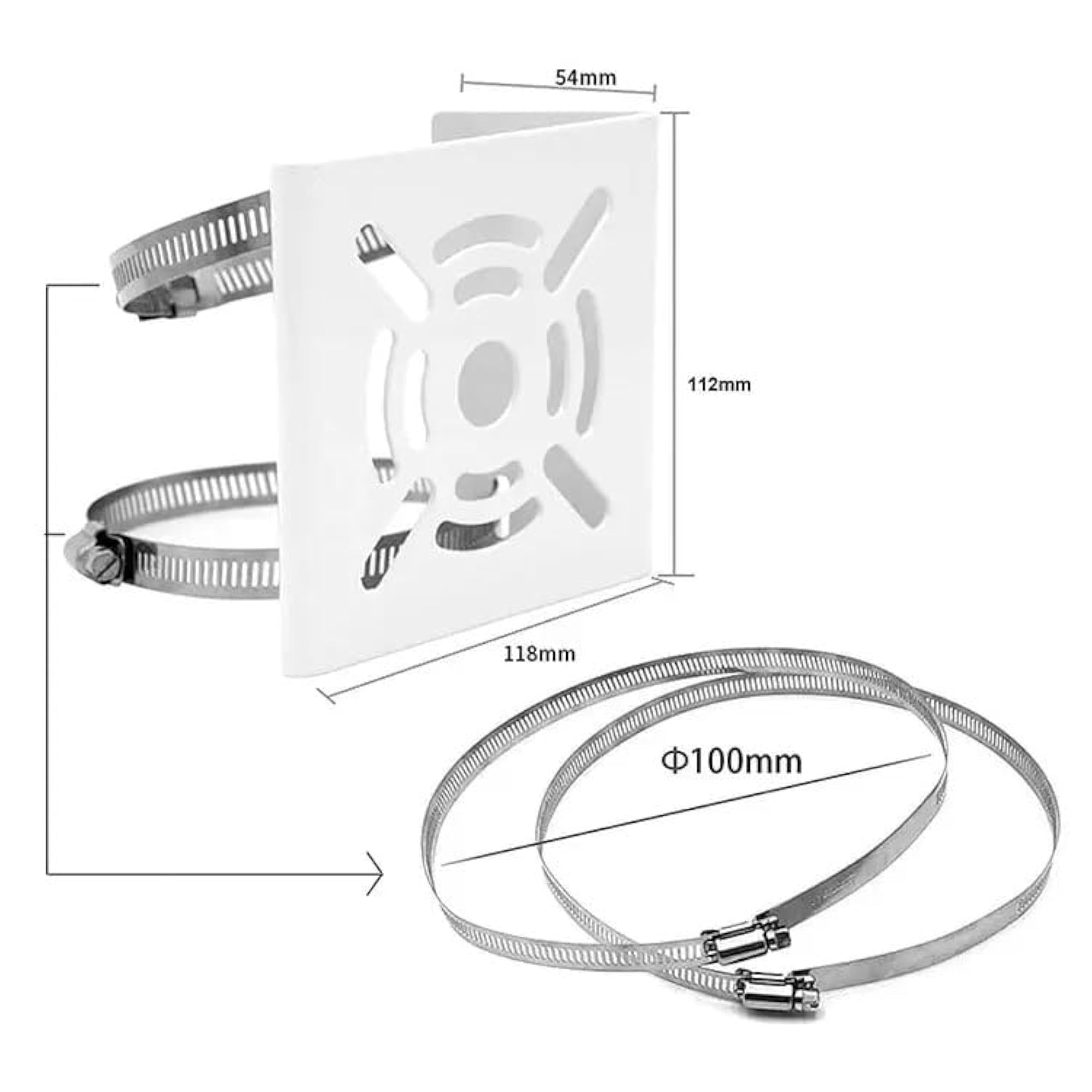 Pole Mount CCTV Camera Clamp Bracket