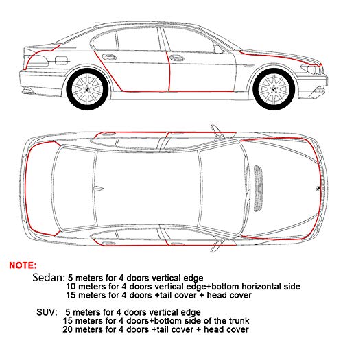 Goodream Door Edge Guard, Automotive Scratch Protector Molding U Shape Edge Trim Black Rubber Seal Universal Fit For Car Suv Truck Sedans Exterior Accessories, Anti Collision Strip With Steel (16Ft) #TOP5