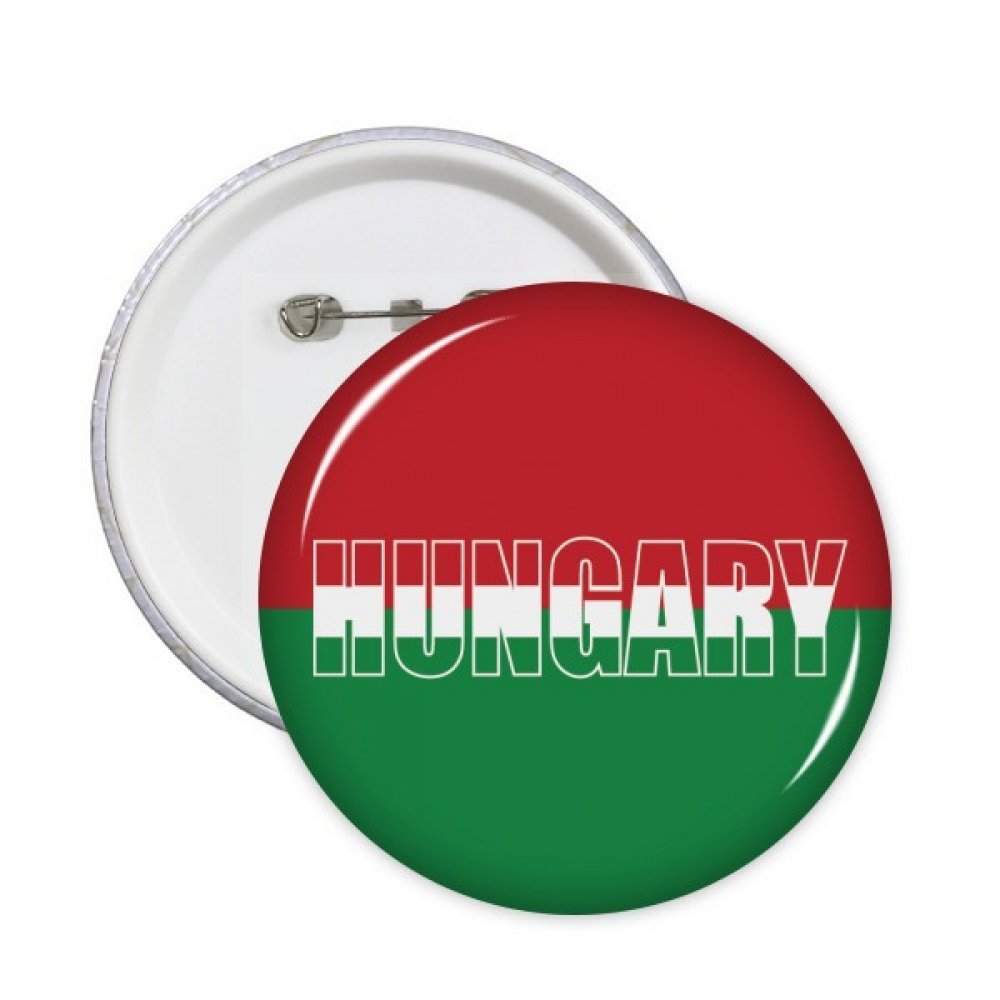 Badge drapeau Hongrie bouton tricolore pin's vêtement M - 3