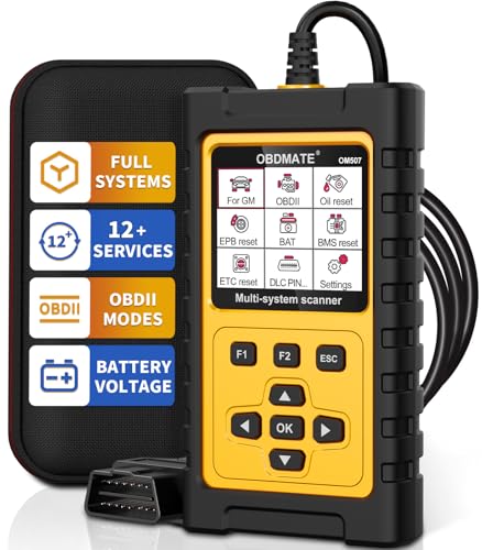 OBDMATE OBD2 Scanner Diagnostic Tool for GMC/Buick/Chevrolet/Cadillac, OM507 All Systems