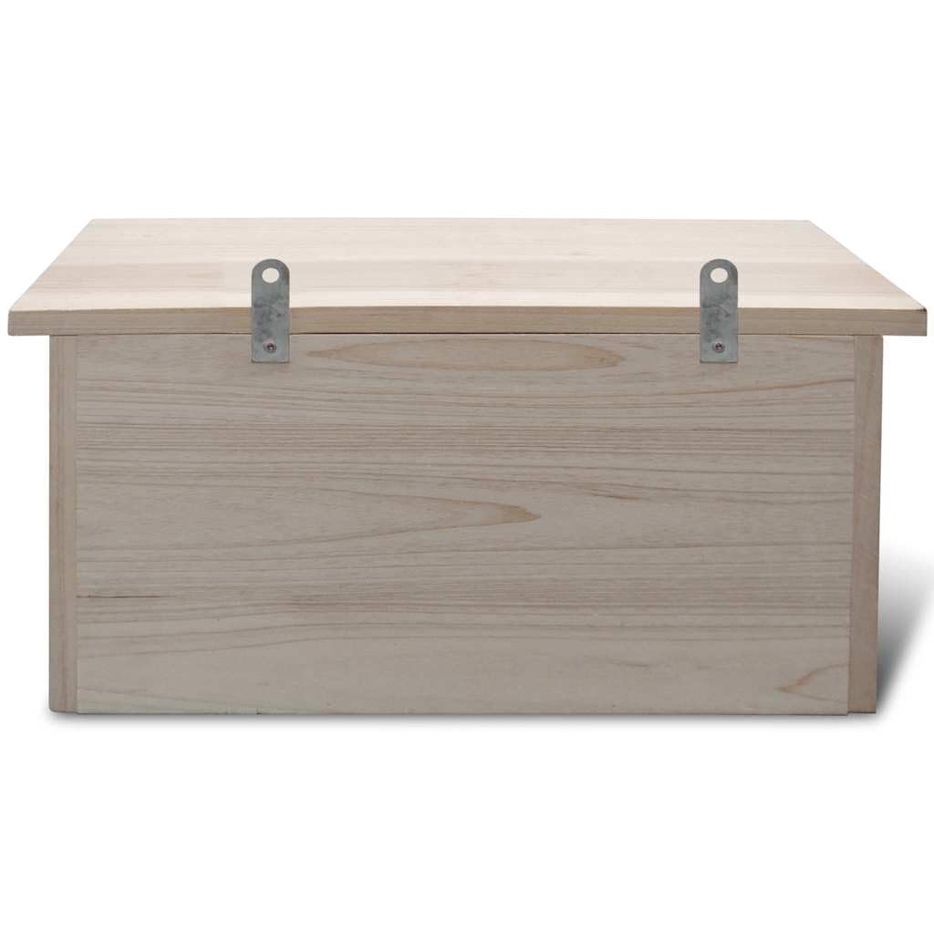 Nido per piccioni in legno, 44 x 15,5 x 21,5 cm, casetta per uccelli con 3 camere per famiglie di pappe, nido per il giardino