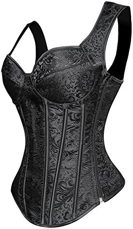 Corset Top Women Lingerie Bustier Zipper Strap Plus Size Ladies Basques - Image 2