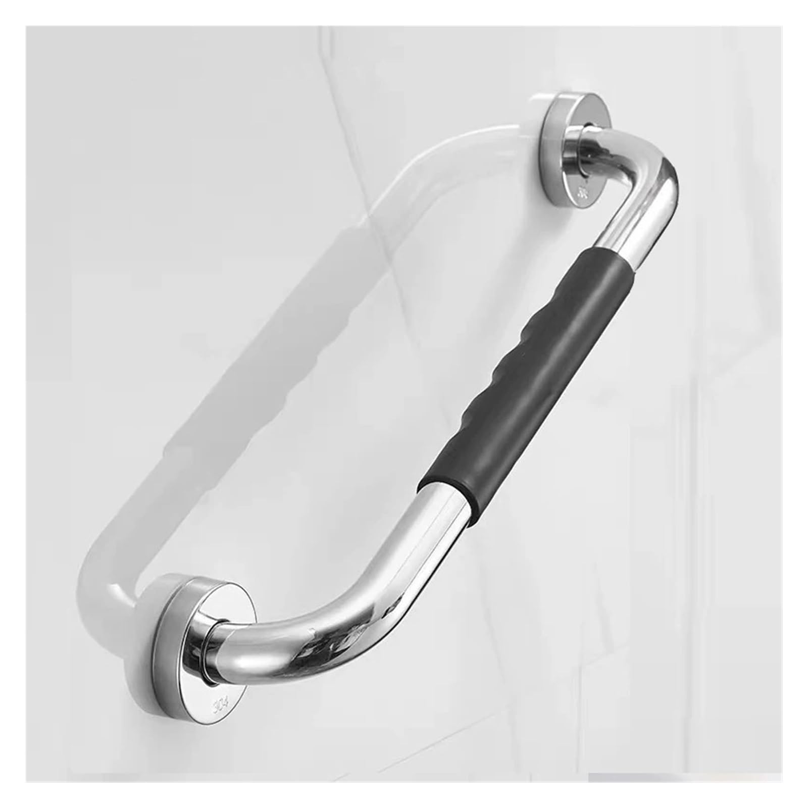 2 Pezzi di maniglioni di Sicurezza in Acciaio Inox per Doccia e WC, Ideali per Bagno e Vasca, Antiscivolo e anticaduta, per Anziani e Persone con disabilità (Giallo)