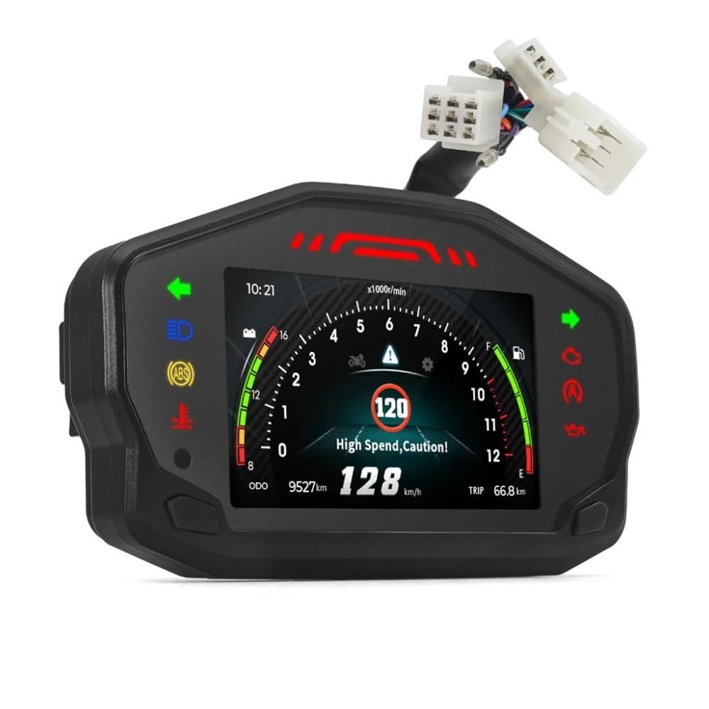 Velocímetro Digital para motocicletas, para motor digital de 2/4 | Tacómetro universal HD para motocicletas, para motor digital de 2/4 cilindros, para todas las motocicletas.