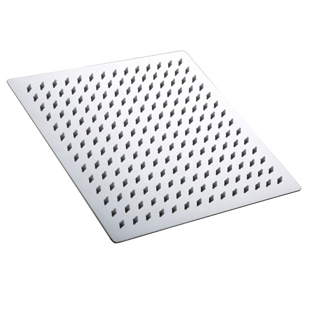 Shoppingekart 4 inch Stainless Steel High Pressure Square Shower Head Rainfall for Bathroom (4 X 4 Inches/Overhead Shower/Stainless Steel/Chrome) (B096SKL4DC) Amazon Price History, Amazon Price Tracker
