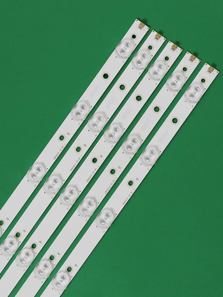 Striscia di retroilluminazione a LED for 12 lampade Compatibile for Philips TV 43" LB43014 V0_00 TPT430U3 EQLSJA.G 43PUS6501 43PUS6101 43PUS6201 43PUS7202 43PUH6101
