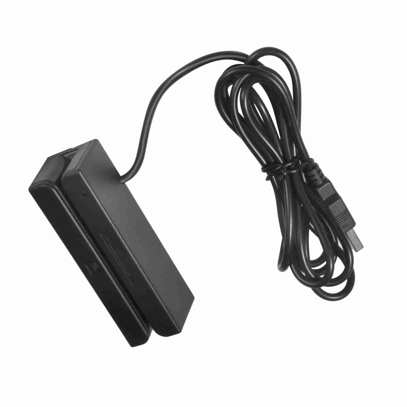Lector de Tarjetas de Crédito, Lector de Tarjetas de Banda Magnética USB MSR580 3 Pistas Mini mag Hi-Co Swiper, para POS, Control de Acceso, Verificación de Identidad