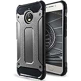 Construcción de 2 piezas. El grueso marco de goma ofrece una buena protección contra caídas en todos los ángulos. La parte trasera dura mantiene el estuche resistente y estable. Juntas, las dos partes proporcionan una protección óptima para el Motorola Moto E4 Plus.