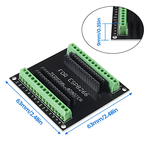 Image of 3 Set ESP32 ESP-32D Development Board CP2012 38Pin Micro Narrow Version WiFi + Bluetooth Microcontroller ESP32-DevKitC-32 Board with ESP32 Breakout Board GPIO 1 into 2 Terminal Screw Board