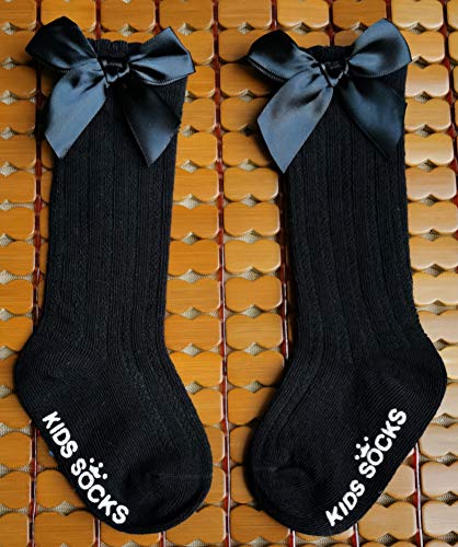 Qandsweet Baby Girl Knee-High Socks Toddlers Bow Stockings Newborn Infant Non-Slip Sock thumb #6