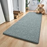 Keeko Soft 2x6 Runner Rug, Bedside Rugs for Bedroom Living Room Small Area Throw Rugs Indoor Runner Hallway Carpets Memory Foam Laundry Room Rug for Teen Kids Nursery Dorm Classroom Decor Grey