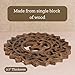 Mie Creations Hindu Om Wall Hanging Décor, Indian God Om Symbol Wall Art, Navratri, Diwali Festival, Pooja Mandir Decorations, Return Gifts for Housewarming | Handmade Wooden Om Carving- Rustic 11''