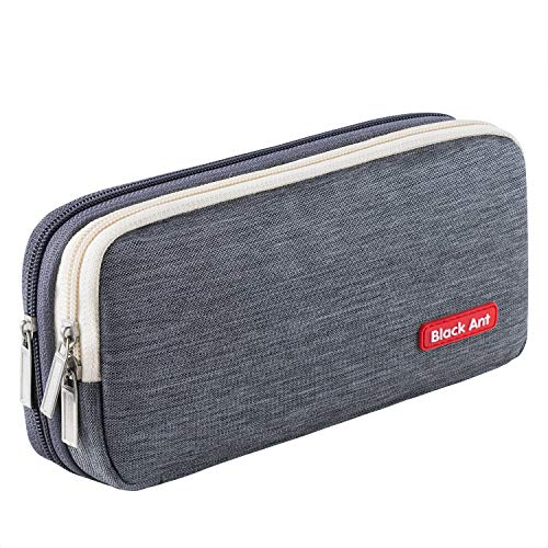 Puroma Pencil Case with 2 Compartments, Zipper Large Storage Pens Pouch Bag