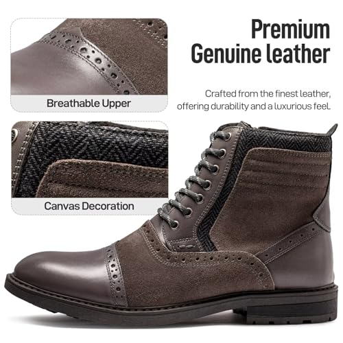 Image of Arkbird Mens Chelsea Boots, Stylish and Comfort Leather Chukka Ankle Boots with Zipper
