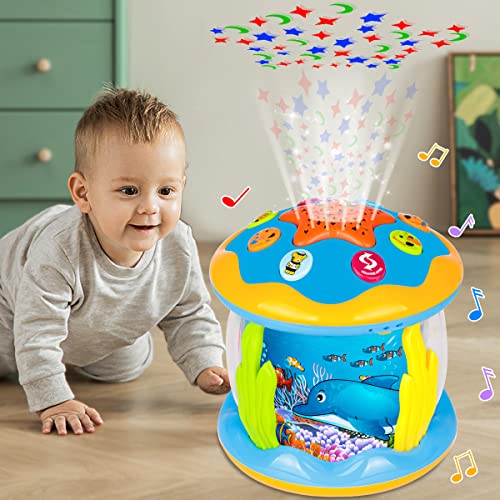 Baby Toys 6 To 12 Months 4 In 1 Baby Musical Ocean Rotating Toys Light Up Infant Toys 3-6 9 12-18 Month Babies Toddlers 1 2 3 Year Old Boy Girl Baby Gifts Toys For Ages 0-2 #TOP6
