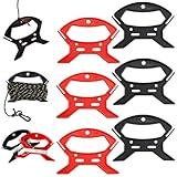 Shuaigetoao 6 Pcs Nylon Rope Winder Universal String Winder Cord Organizer for Organizing Fishing Lines Light Strings Charging Cables