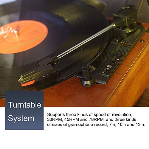 COMETX Gramophone portable – Tourne-disque vinyle vintage classique – Phonographe avec haut-parleurs stéréo intégrés - Les Beatles, Paul McCartney, John Lennon, RIngo Starr, George Harrison COMETX Gramophone portable - Tourne-disque vinyle vintage classique - Phonographe avec haut-parleurs stéréo intégrés – Image 5