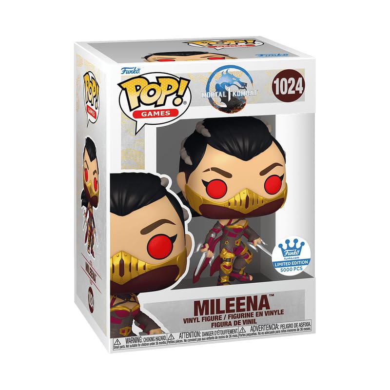 Worldwide Nutrition Bundle Compatible with Funko Mortal Kombat Mileena Exclusive #1024 Vinyl Figure - Iconic Collectible for Gamers and Fans