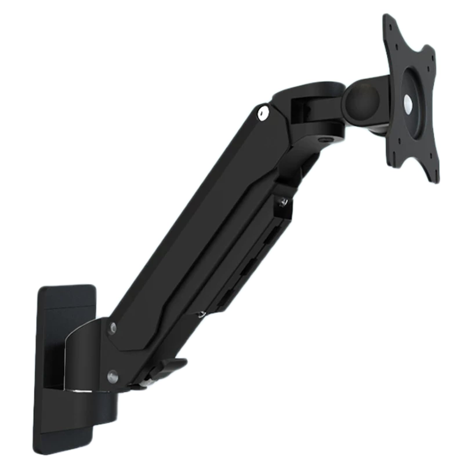 Vituord Single Monitor Wall Mount, Full Motion Gas Spring Arm For 15 To 32 Inch Computer Screens, Height Adjustable, Holds Up To 15kg, Vesa Mount 75x75, 100x100mm black 390mm