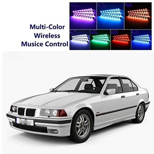 SHENYI Car Glow Interior Floor Decorative Atmosphere Seats Accent Ambient Neon Light for BMW 3 E21 E30 E36 E46