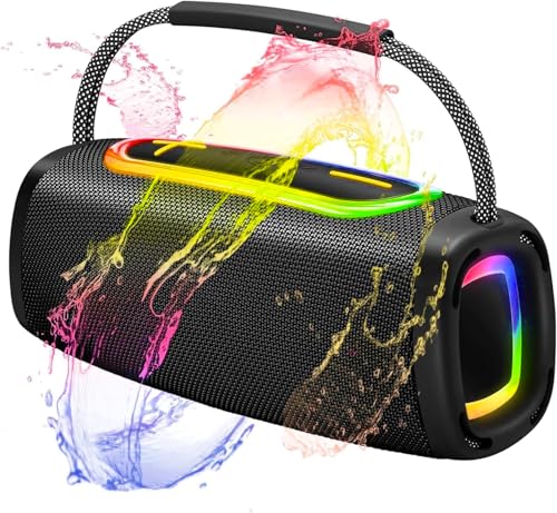 Outdoor Bluetooth BT5.4 Speaker: 60W Loud Sound, IPX...