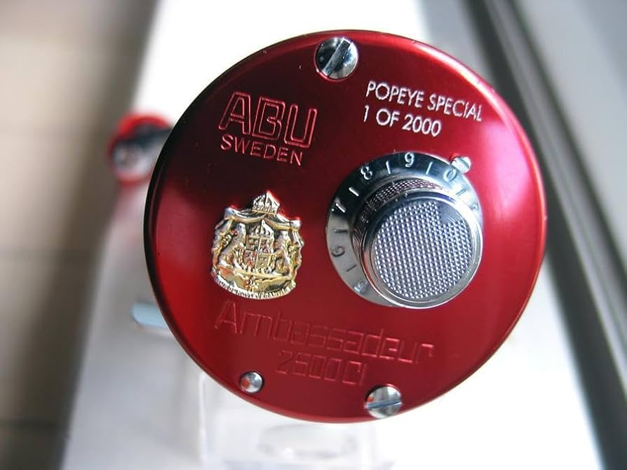 アブガルシアアンバサダー 2500Cl レッド ポパイスペシャル 箱あり ABU アンバサダー 2500CI レッド Popeye Special 箱あり