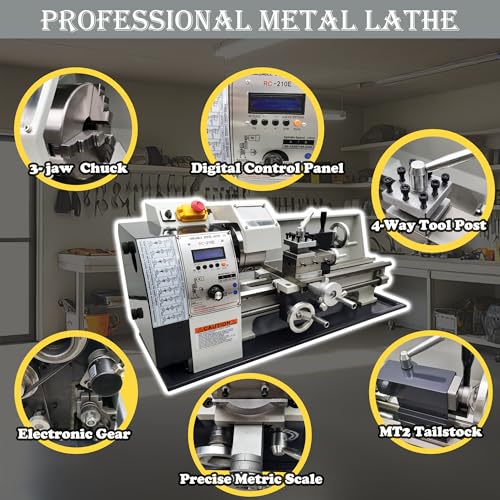 TECHTONGDA 1100W Brushless Metal Lathe