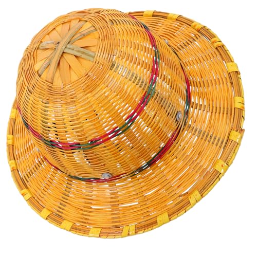 Chapeau de paille en bambou pour éviter les coups de soleil sur les chantiers