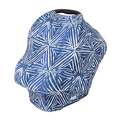 Image of Breathable Nursing Cover Up and Car Seat Cover for Babies Simka Rose - Breastfeeding Cover for Baby Boy & Girl - Adjustable Stretchy Infant Carseat Canopy Carrier Cover for Summer - Must Have Registry