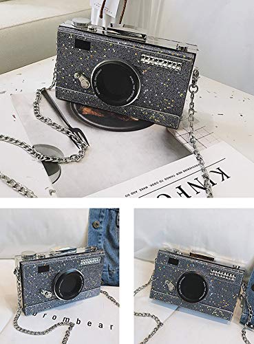 Image of QZUnique Women's Camera Shaped Casual Cross body Shoulder Handbag Purse