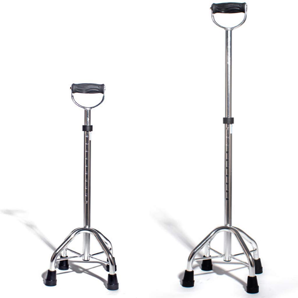 Bastón para Anciano, bastón de Cuatro Patas de aleación de Aluminio para discapacitados Interesting