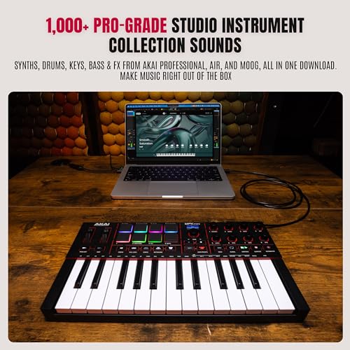 Image of Akai MPK MINI MK4 Compact Midi Keyboard and Pad MIDI Controller Black