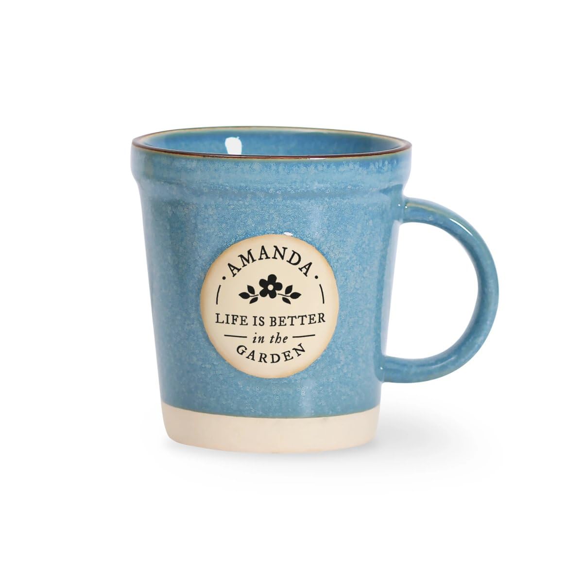 History & Heraldry Personalised Mug - Unique Ceramic Plant-Pot Style Mug – Gift for Gardeners, or Office Decor (Amanda) — image 1