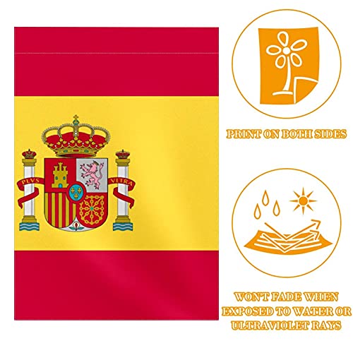 Drapeau de jardin espagnol en polyester pongé supérieur avec impression double face durable - 2
