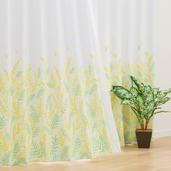 ニトリ　カーテン ニトリ 既製カーテン(CT01 アイボリー 110X110X2) 2枚 両開き