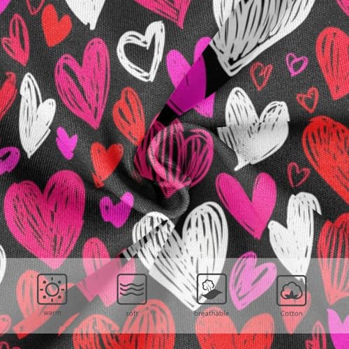 Joisal Valentine Hearts Red Black Toddler Girls Underwear 2t Cotton Cute Panties Girl Bright Briefs Undies Kids3