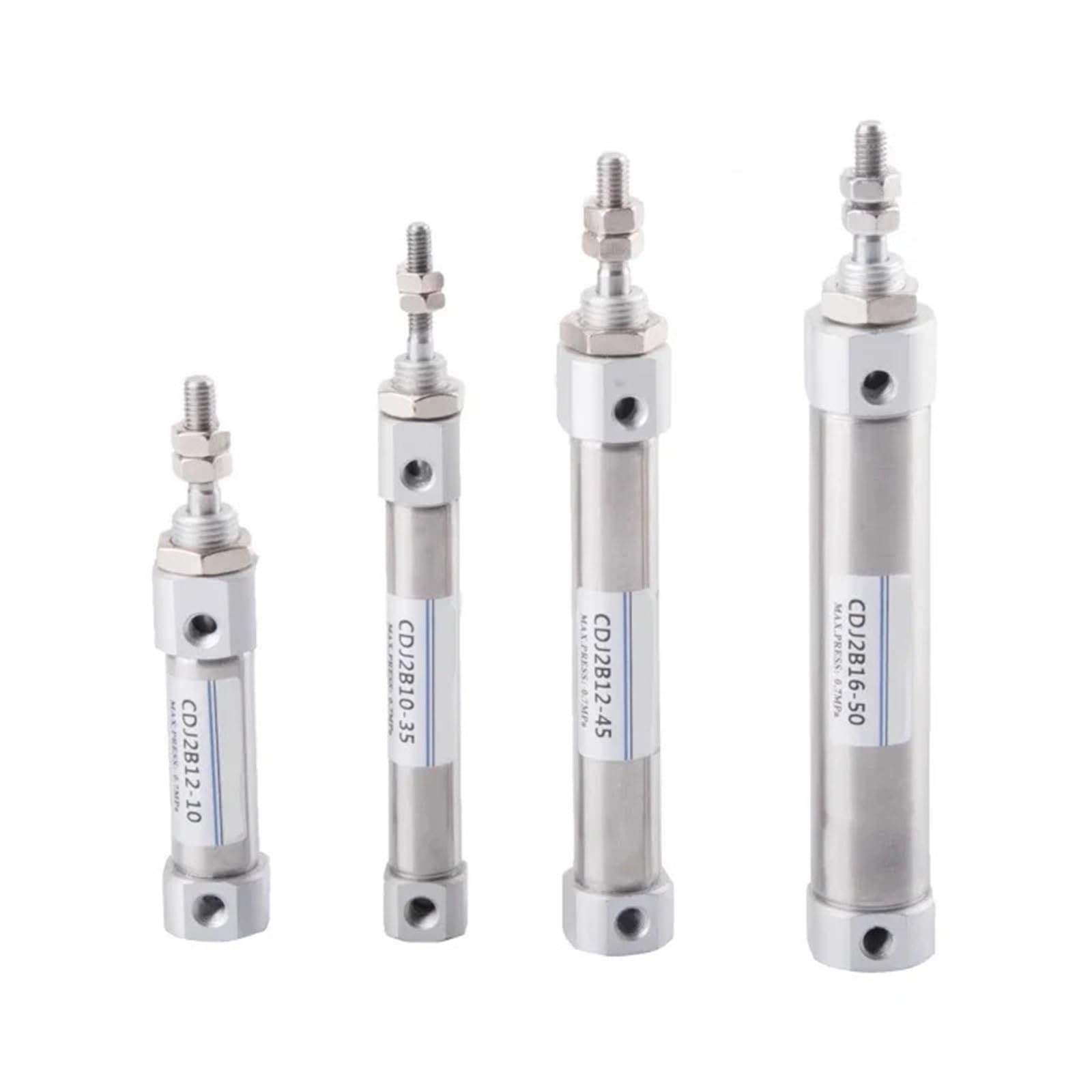 CDJ2B10/16 Cylinder pneumatyczny ze stali nierdzewnej dwustronnego działania pojedynczy pręt cylinder pneumatyczny 1 szt. (skok 20 mm, otwór 16 mm)