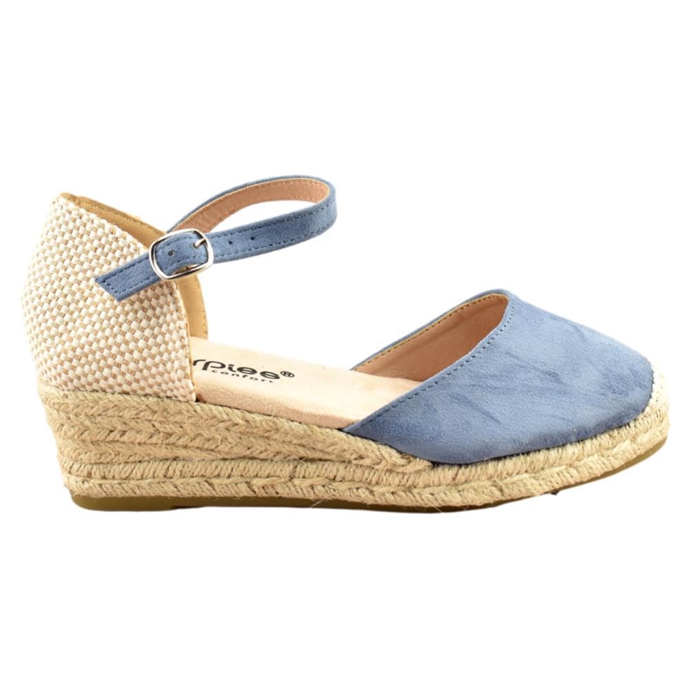 amarpies - Alpargata con cuña de Esparto y Planta Acolchada 120741 Sintético