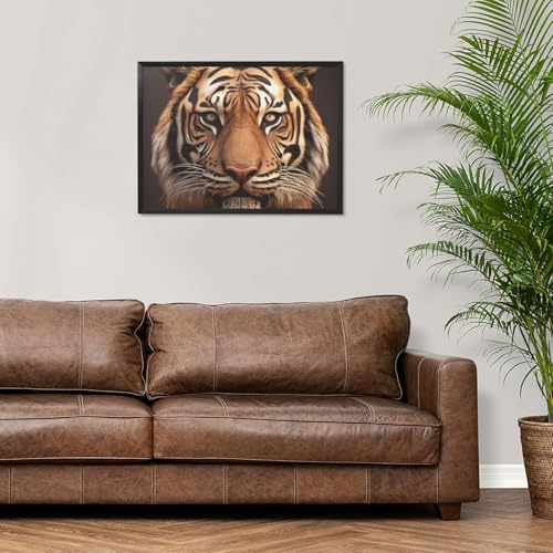 Décoration murale tigre 3D pour habiller un mur vide de salon ou chambre