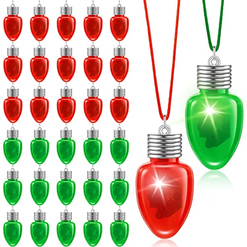 Colliers de Noël lumineux et clignotants, cadeaux de fête pour invités