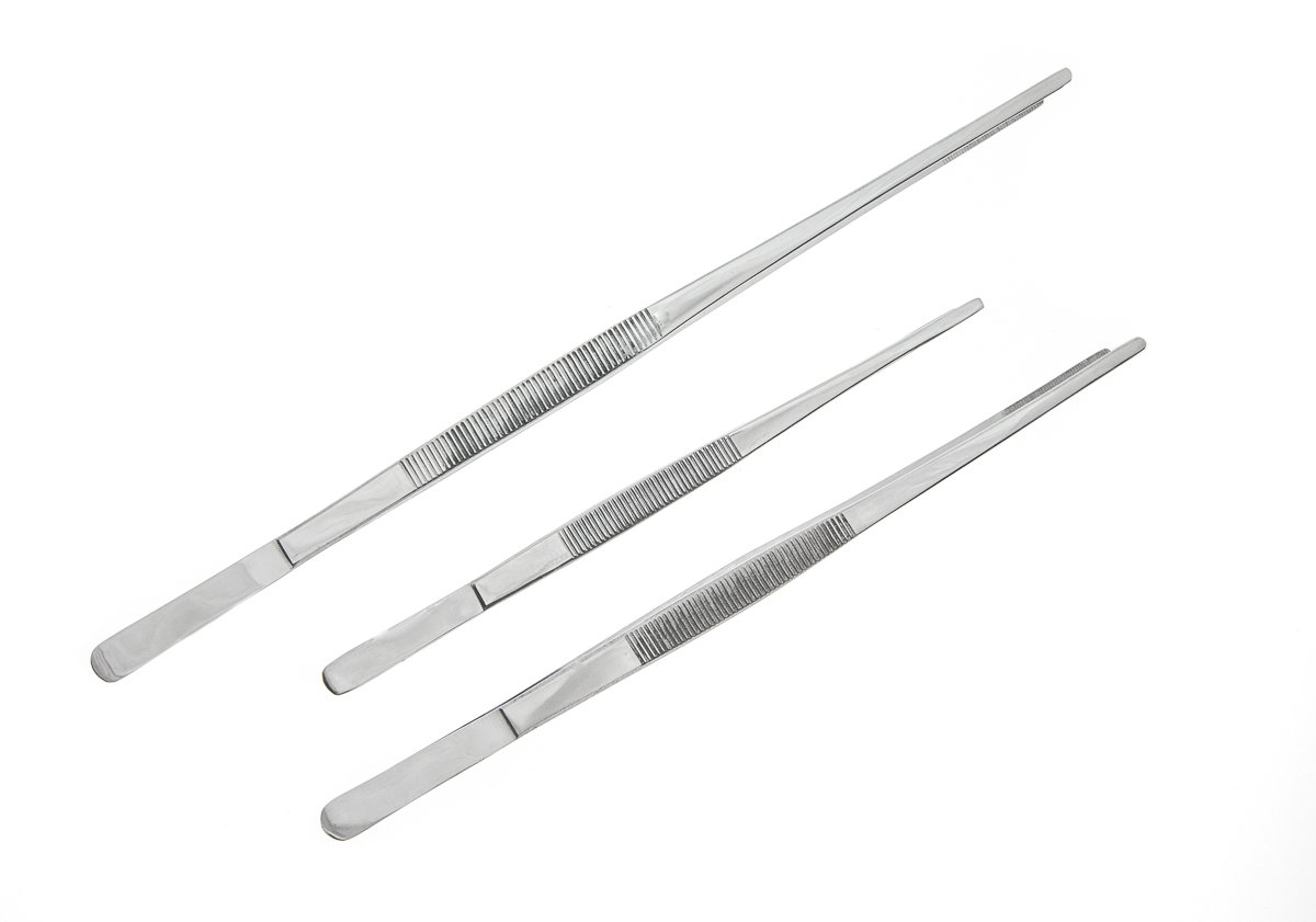 Se TW2 – 408 Conjunto de 3 pinzas con puntas de sierra, longitud: 12 ", 10", 8 "