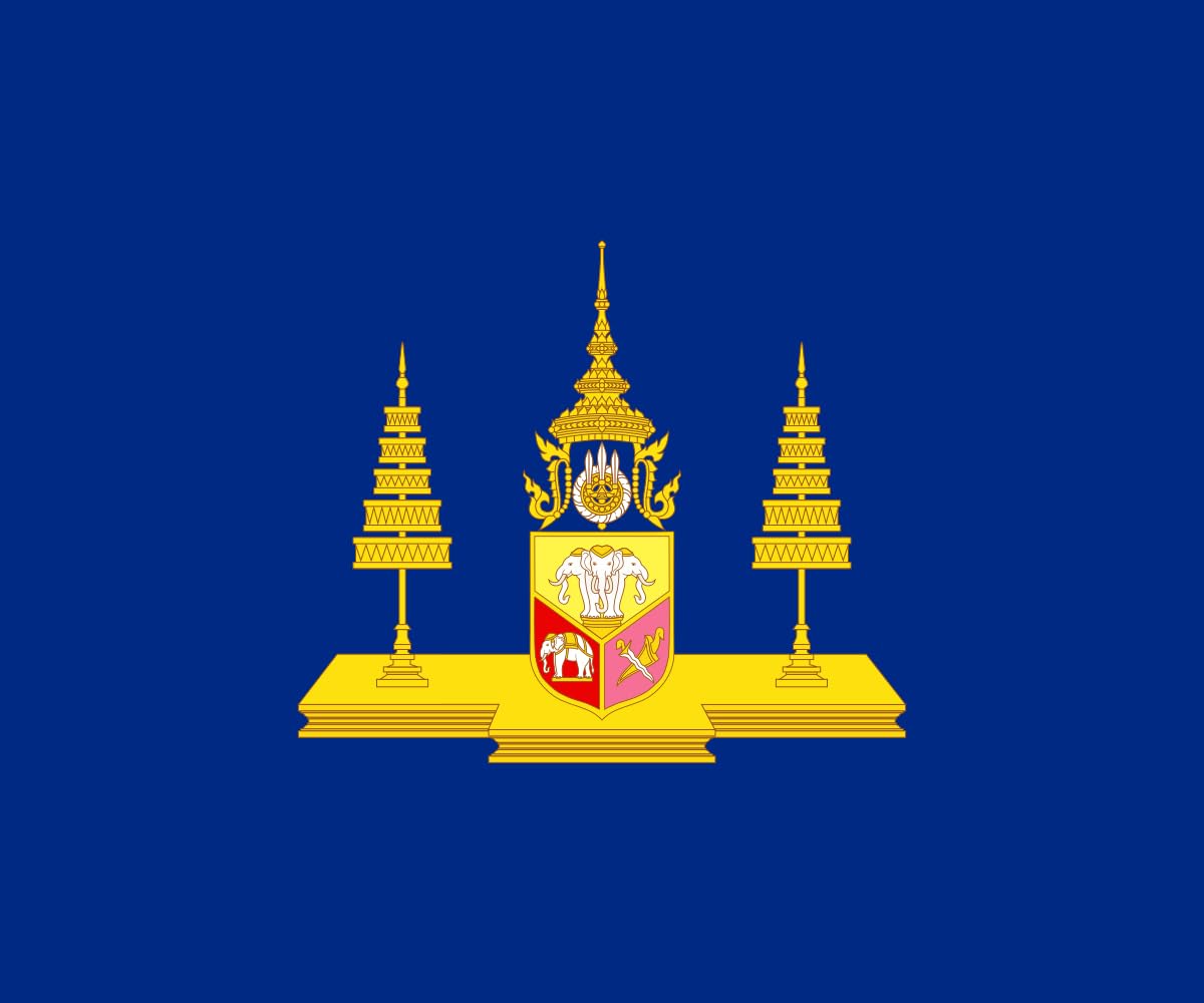 Standard of the Crown Prince of Siam grand drapeau de collection aux finitions premium