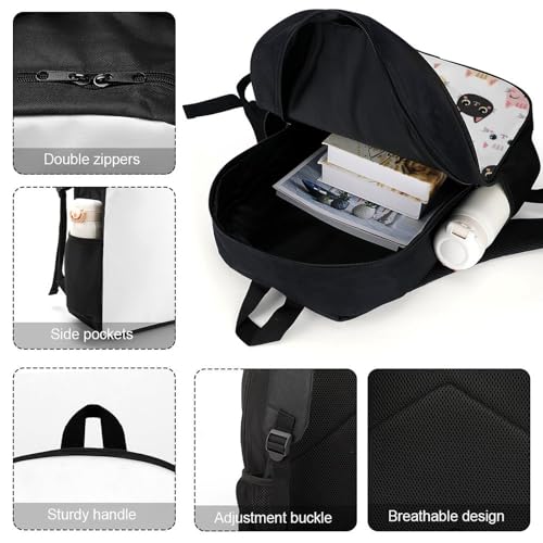 Sturdy Multipurpose Dual Shoulder Bag for Gym and Outdoor Activities, Cute Cats Kittens, Travel Hiking Daypack4