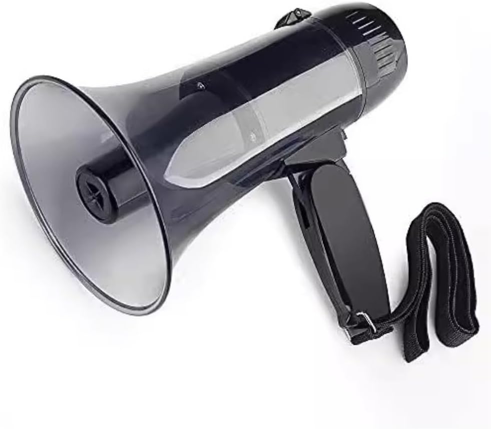 Handheld Megaphones Bullhorn Outdoor Megaphones 20 W High Power Speaker Bullhorn Speaker Adjustable Volume Hand Megaphone Megaphone Speaker