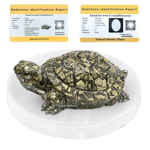 Image of Pyrite Tortoise Original Certified, Pyrite Turtle Energy Symbol